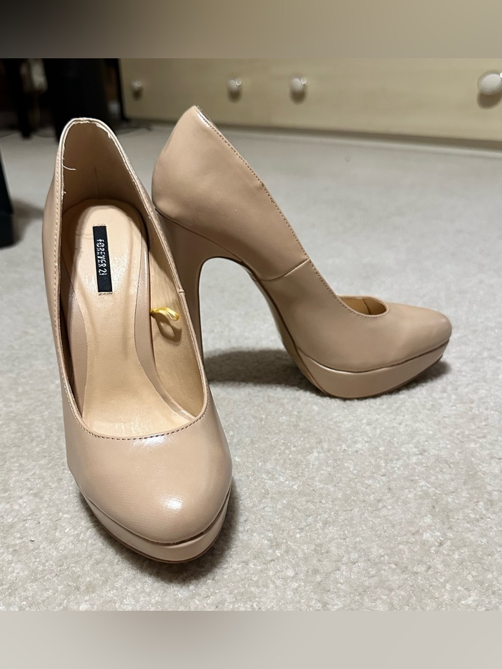 Forever 21 beige Platform Heel Pumps
